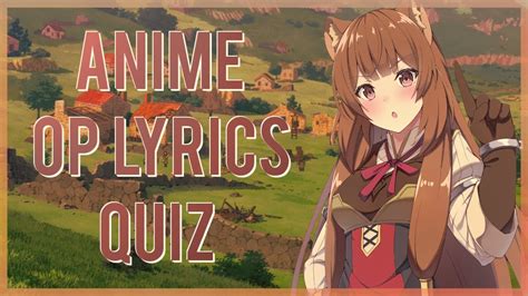 Anime Opening Lyrics Quiz #6 - 30 Openings - YouTube