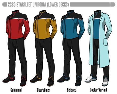 Starfleet Uniform Circa 2380 - Lower Decks by HaphazArtGeek on DeviantArt