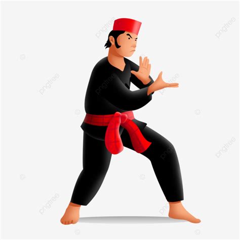 Pencak Silat Ala Si Pitung, Pencak Silat, Si Pitung, Betawi PNG Transparent Clipart Image and ...