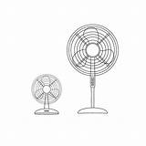 Electric Fan Coloring Page sketch template