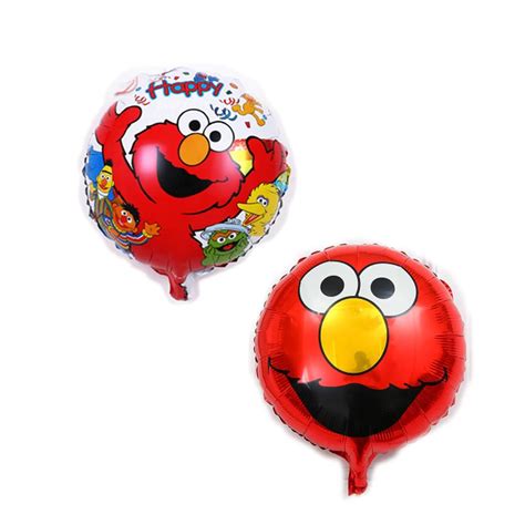 KUWANLE 100pcs/lot Sesame Street Elmo Balloon Foil Helium Balloons ...