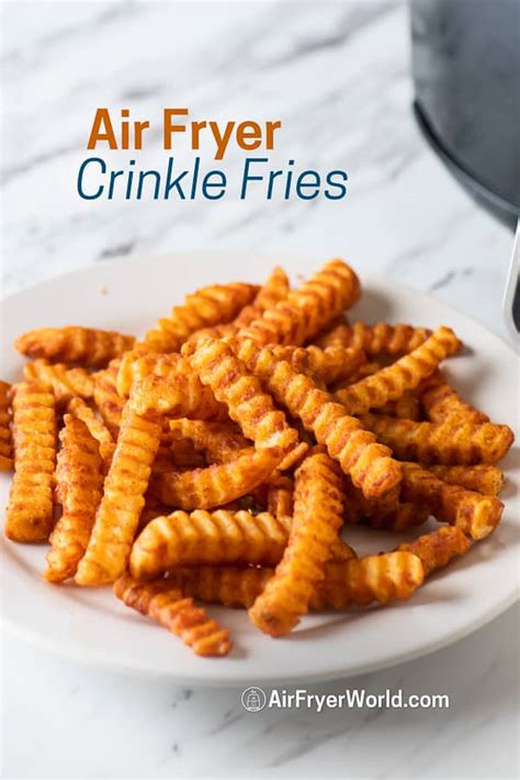 Air Fryer Frozen Crinkle Fries-So Crispy! | Air Fryer World