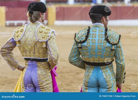 Spanish Bullfighters Looking Bullfighting, the Bullfighter on Th ...