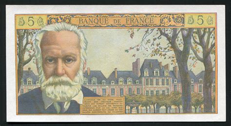 France Currency 5 New Francs banknote of 1959 Victor Hugo|World ...