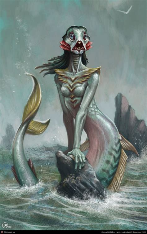 The Little Mermaid - Mer form by Des Hanley | 2D | CGSociety | Evil mermaids, Realistic mermaid ...
