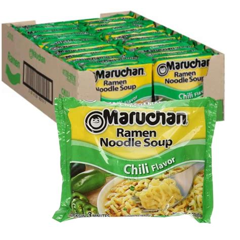 Maruchan Ramen Noodle Soup Chili Flavor, 3.0 Oz, Pack of 24 - Walmart.com