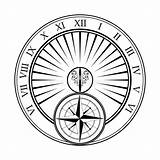 Sundial Coloring Coloring Pages sketch template