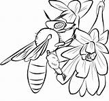 Cute Bee Coloring Pages For Kids Drawing sketch template