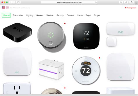 Here's a list of all HomeKit compatible appliances for the connected home