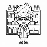 Medication Specialist Coloring  Page sketch template