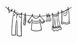 Clothesline Coloring Page Coloring Pages sketch template