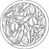 Italian Food  Pasta coloring Page Free Printable Coloring Pages sketch template
