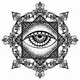Evil Eye Mandala Coloring Page Pages sketch template