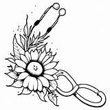 Stethoscope Coloring Page With Floral Designs · Creative Fabrica sketch template