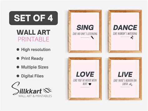 Self Love Quotes Wall Art Printable Graphic by SillkkArt · Creative Fabrica