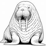 Walrus Coloring Pages 3  Gem sketch template