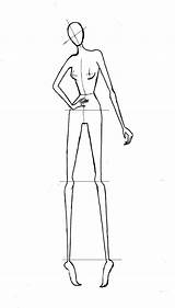 Blank Fashion Body Templates Coloring Pages sketch template