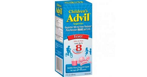 Children's Advil Recalled Over Overdose Fears