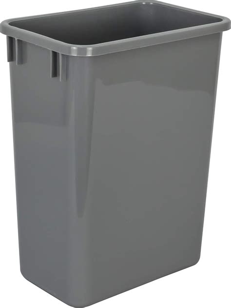 Hardware Resources Plastic Trash Can - Indoor Garbage Bin for Kitchen ...