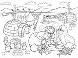 Ni Os Colorear ilustraci N Del Vector Polo Norte 2024 sketch template