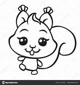 Cute Squirrel Coloring Pages sketch template