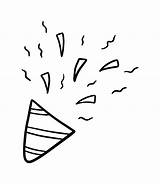 Birthday Confetti Coloring sketch template