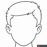 Face Blank Template Outline Printable Kids Head Faces Clipart Cliparts  sketch template