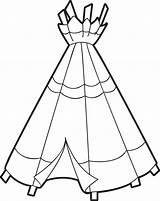 Printable Teepee Coloring Page For Kids  Thanksgiving Pages sketch template