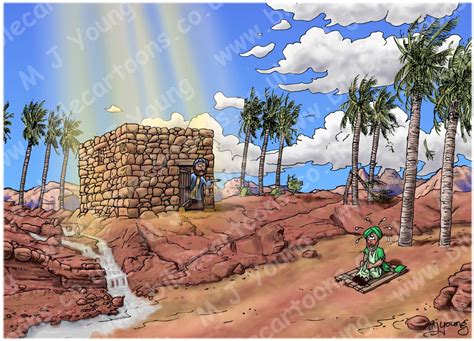 Matthew 07 - Parable of wise and foolish builders - Scene 06 - Standing on the rock | Bible Cartoons