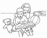 Girl Reading Coloring Pages sketch template