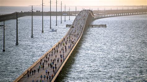 Florida Keys Seven Mile Bridge Run Staged with Coronavirus Protocols ...