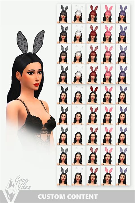 The Sims 4 Bunny Ears Set Custom Content