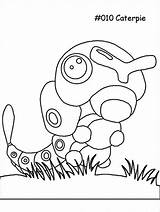 Pokemon Coloring Pages Caterpie sketch template
