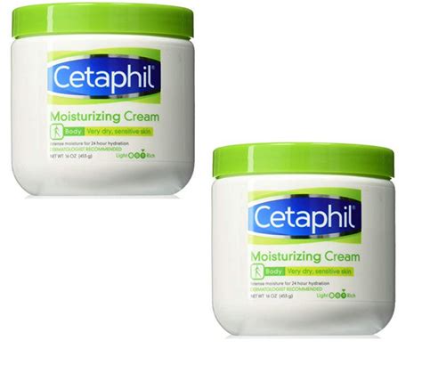 Cetaphil Moisturizing Cream for Dry/Sensitive Skin, Fragrance Free 16 oz - 2 Pack - Walmart.com