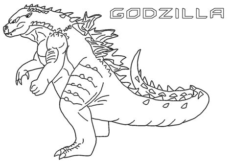 Godzilla Coloring Pages