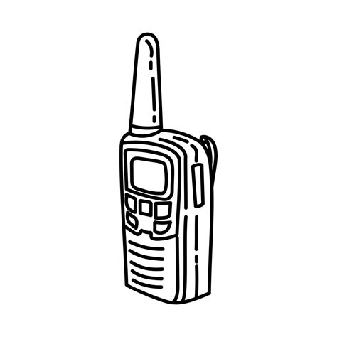 Walkie Talkie Icon. Doodle Hand Drawn or Outline Icon Style 2761754 Vector Art at Vecteezy