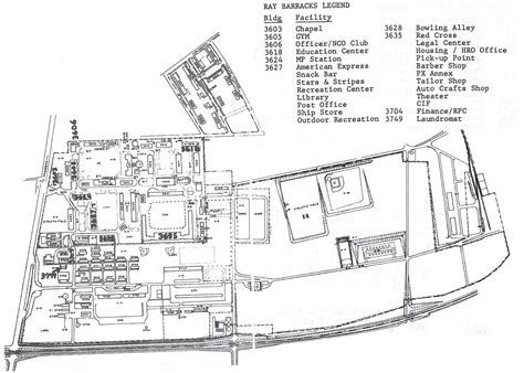 USAREUR Installation Maps - Ray Bks 1982