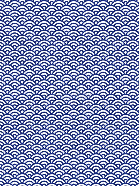 Pattern of Fish Fins in Blue Color on White Background Stock Image ...