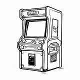 Download Retro Arcade Machine Artwork Coloring Pages Online  Creative sketch template