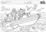 Printable Coloring Pages Rescue Boat sketch template