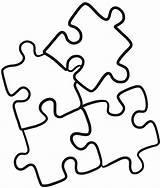 Jigsaw Puzzle Coloring Page sketch template