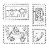 Stamp Coloring Postage Pages Stamps Nature Sheets Usps Printable Kids  sketch template