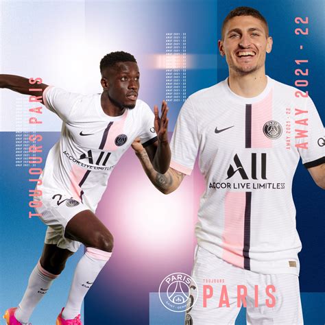 Paris Saint-Germain 2021-22 Nike Away Kit | 21/22 Kits | Football shirt ...