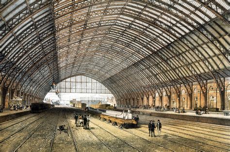 St Pancras Station, 1868 - Stock Image - V310/0125 - Science Photo Library