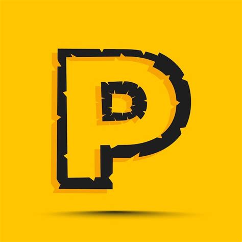 Premium Vector | Yellow trendy alphabet letter logo design template