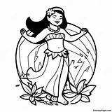 Hula Dancer Aloha Coloring Page  Pagescom sketch template