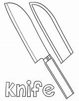 Knife Coloring Pages  Nation sketch template