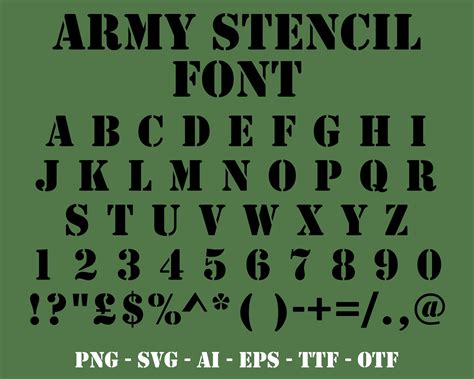 Usmc Stencil Font