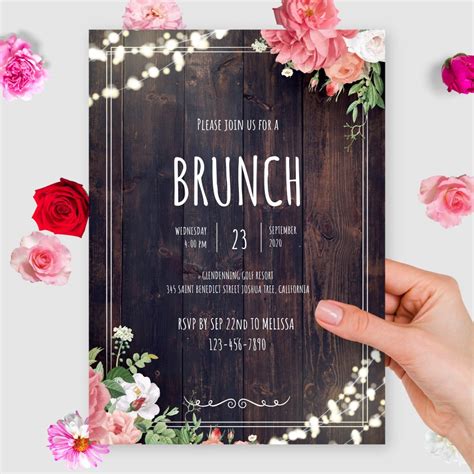 Custom Brunch Invitations - Download or Order prints