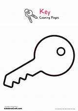 Key Coloring Pages For Kids  Free Printable Art & Craft sketch template